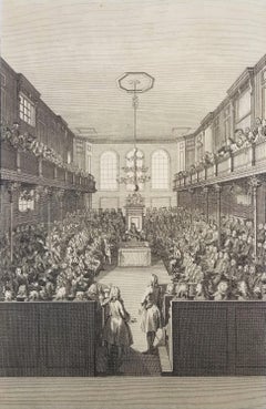 Vista de la Cámara de los Comunes /// Jorge II Parlamento inglés Londres Inglaterra
