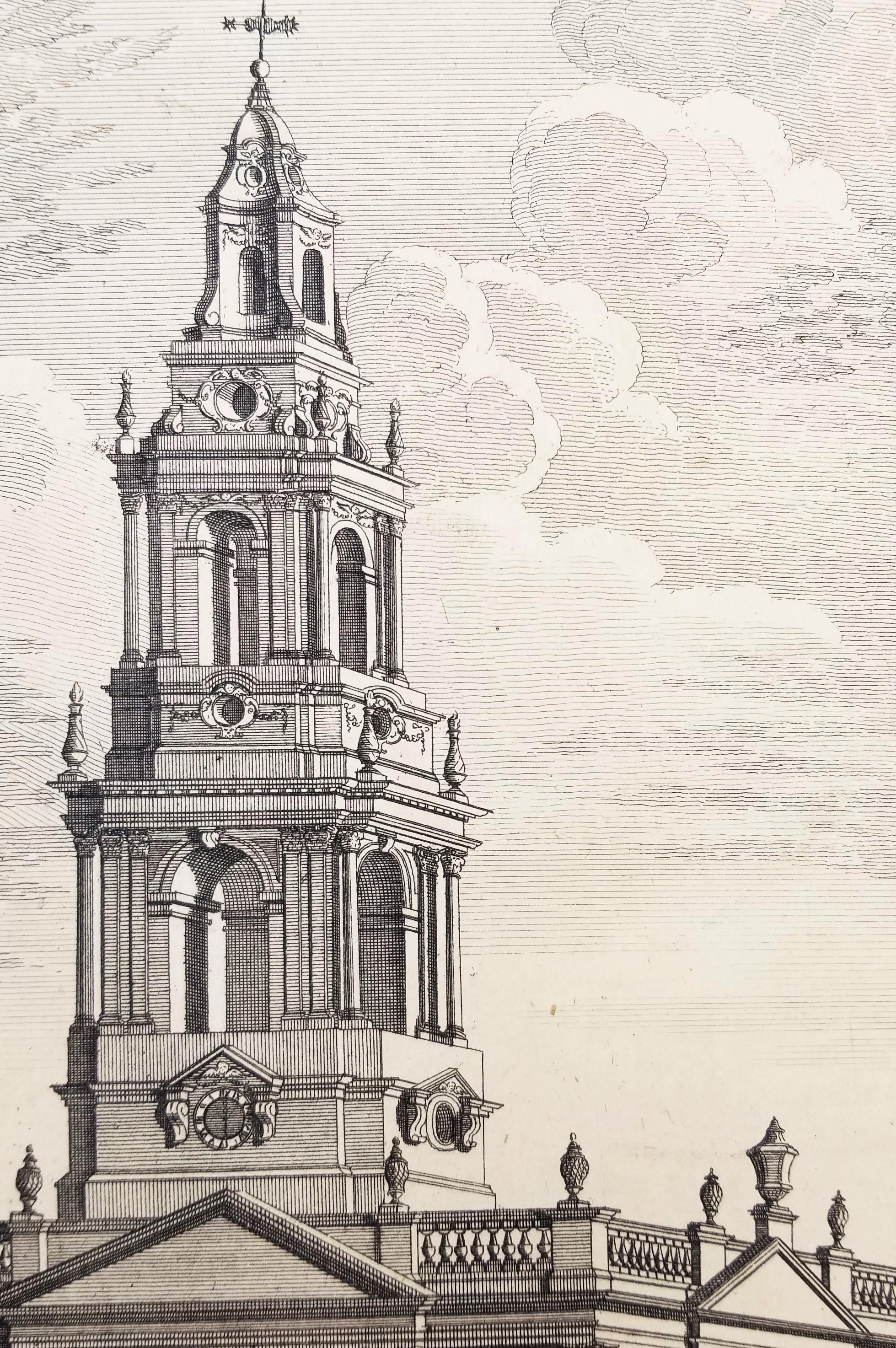 La perspectiva suroeste de la iglesia de Santa María en el Strand /// William Maitland en venta 7