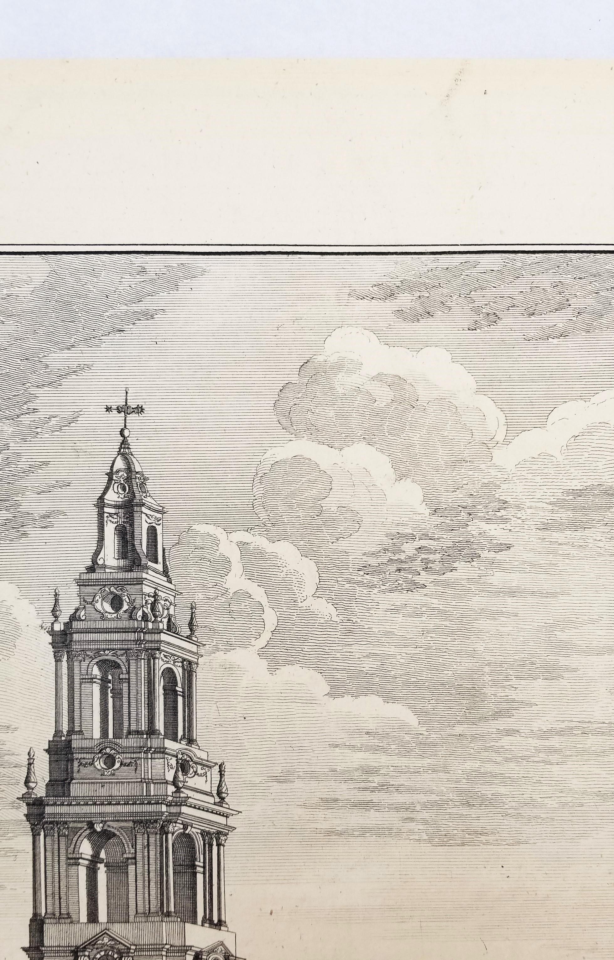 La perspectiva suroeste de la iglesia de Santa María en el Strand /// William Maitland en venta 3