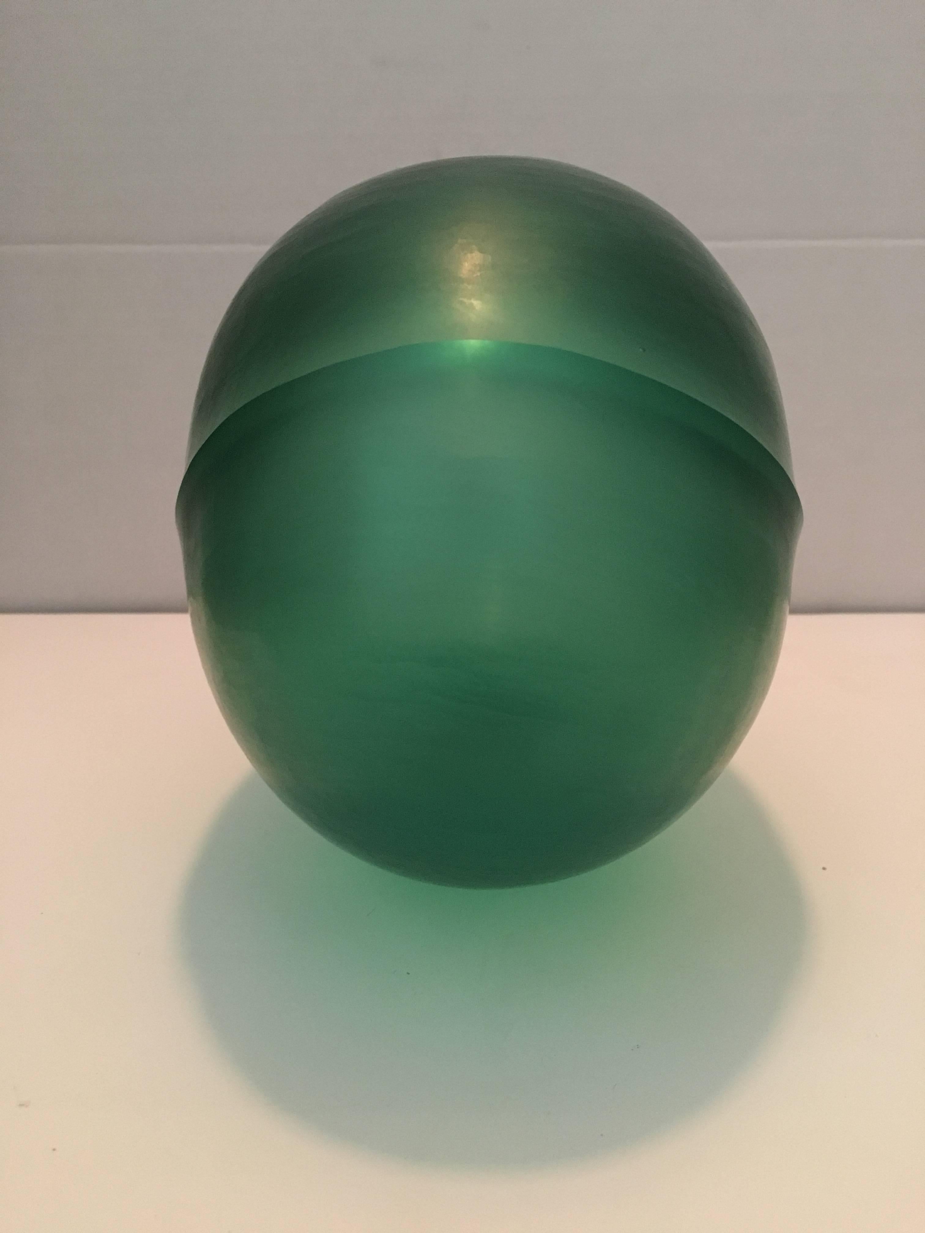 Masterpiece Contemporary Australian Blown and Carved Glass Sculpture Vase For Sale 1