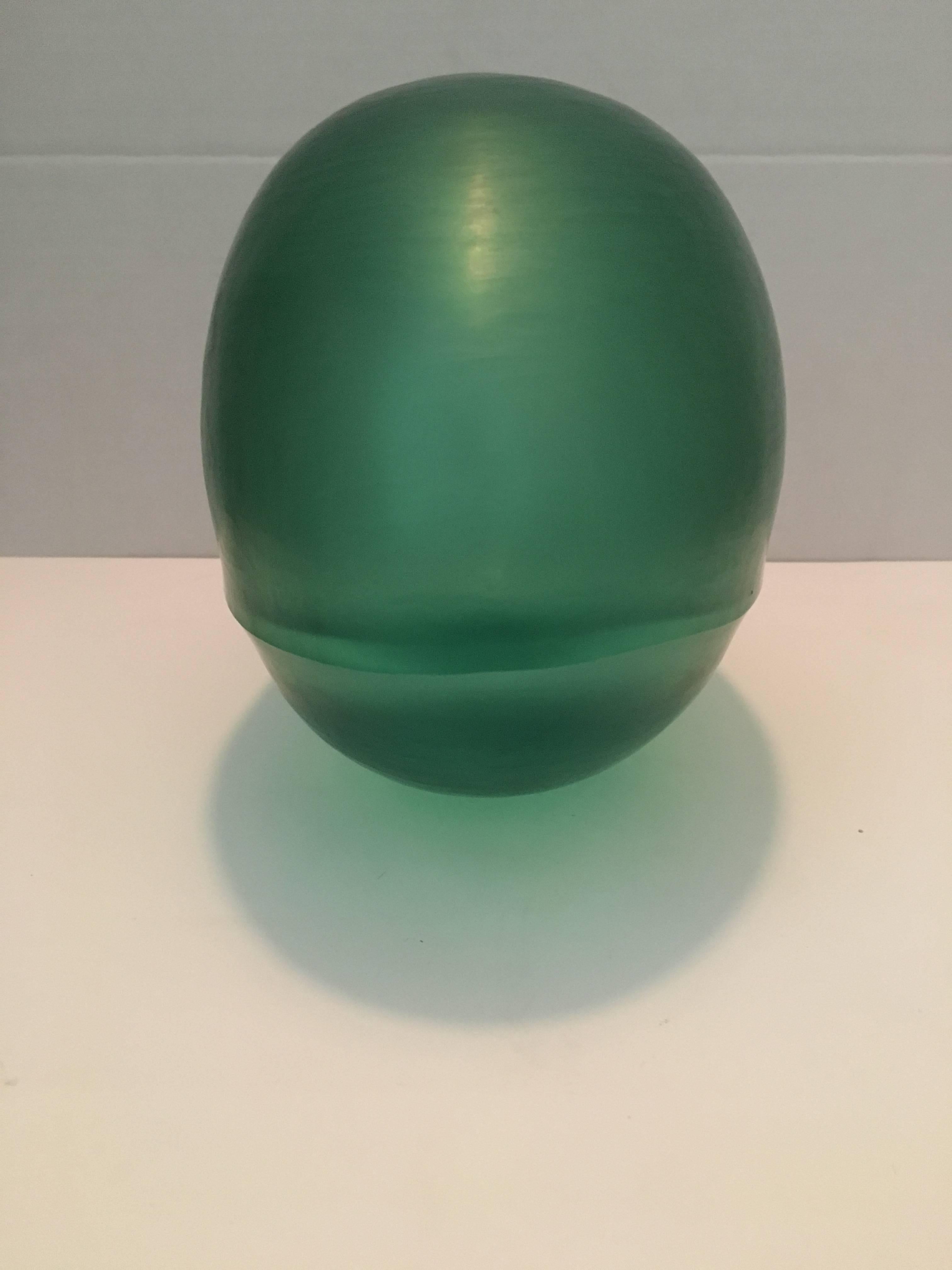 Masterpiece Contemporary Australian Blown and Carved Glass Sculpture Vase For Sale 2
