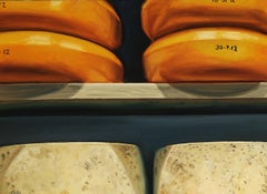 Borough Market, bodegón de comida contemporáneo original Pintura al óleo sobre lienzo