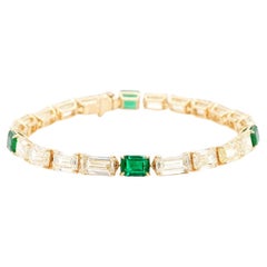 BENJAMIN FINE JEWELRY 3,47 Karat Smaragd mit Diamant 18K Armband