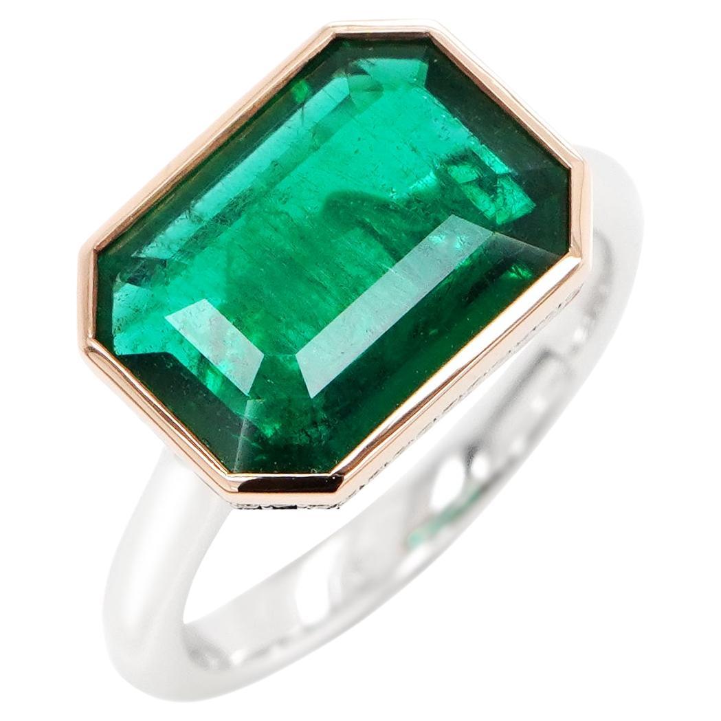 BENJAMIN FINE JEWELRY 3.67 cts Emerald 18K Ring For Sale