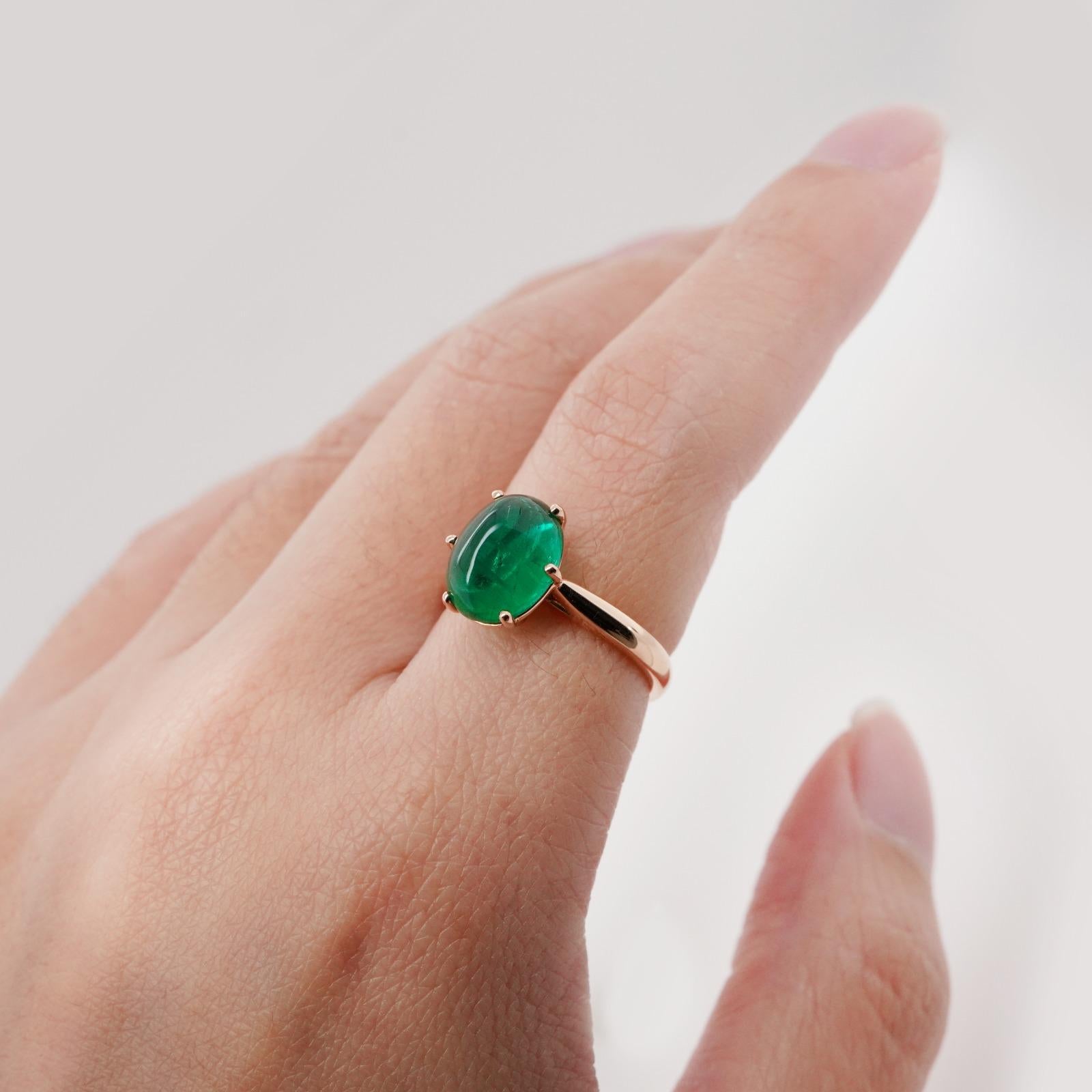 BENJAMIN FINE JEWELRY 3.74 cts Emerald 18K Ring In New Condition For Sale In New York, NY