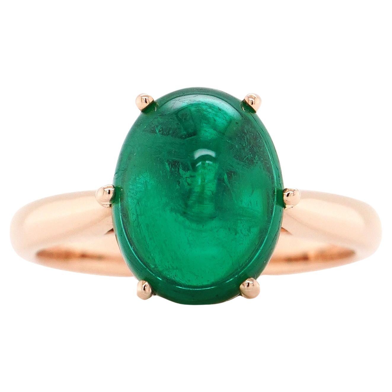 BENJAMIN FINE JEWELRY 3.74 cts Emerald 18K Ring For Sale