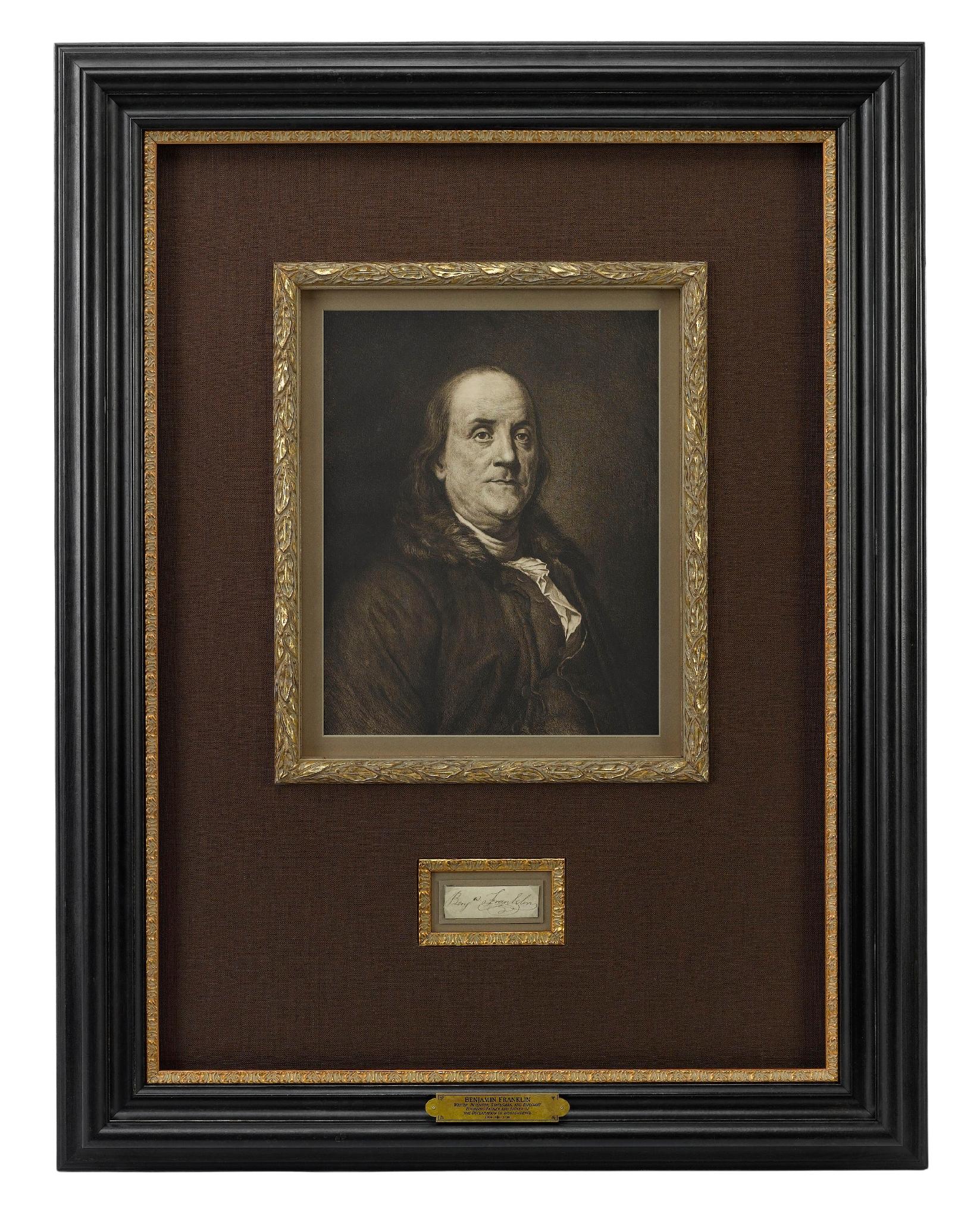 sell ben franklin autograph