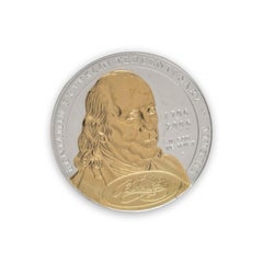 Benjamin Franklin Tercentenary 2006 Gold Highlighted Silver Dollar, Coin