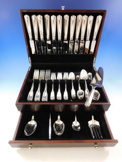 Benjamin Franklin Towle Sterling Silver Flatware Set for 12 Service 66 Pc Dinner