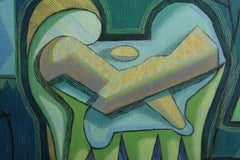 Un charme contre tous les maux, peinture cubiste moderne de Benjamin Benno 1941