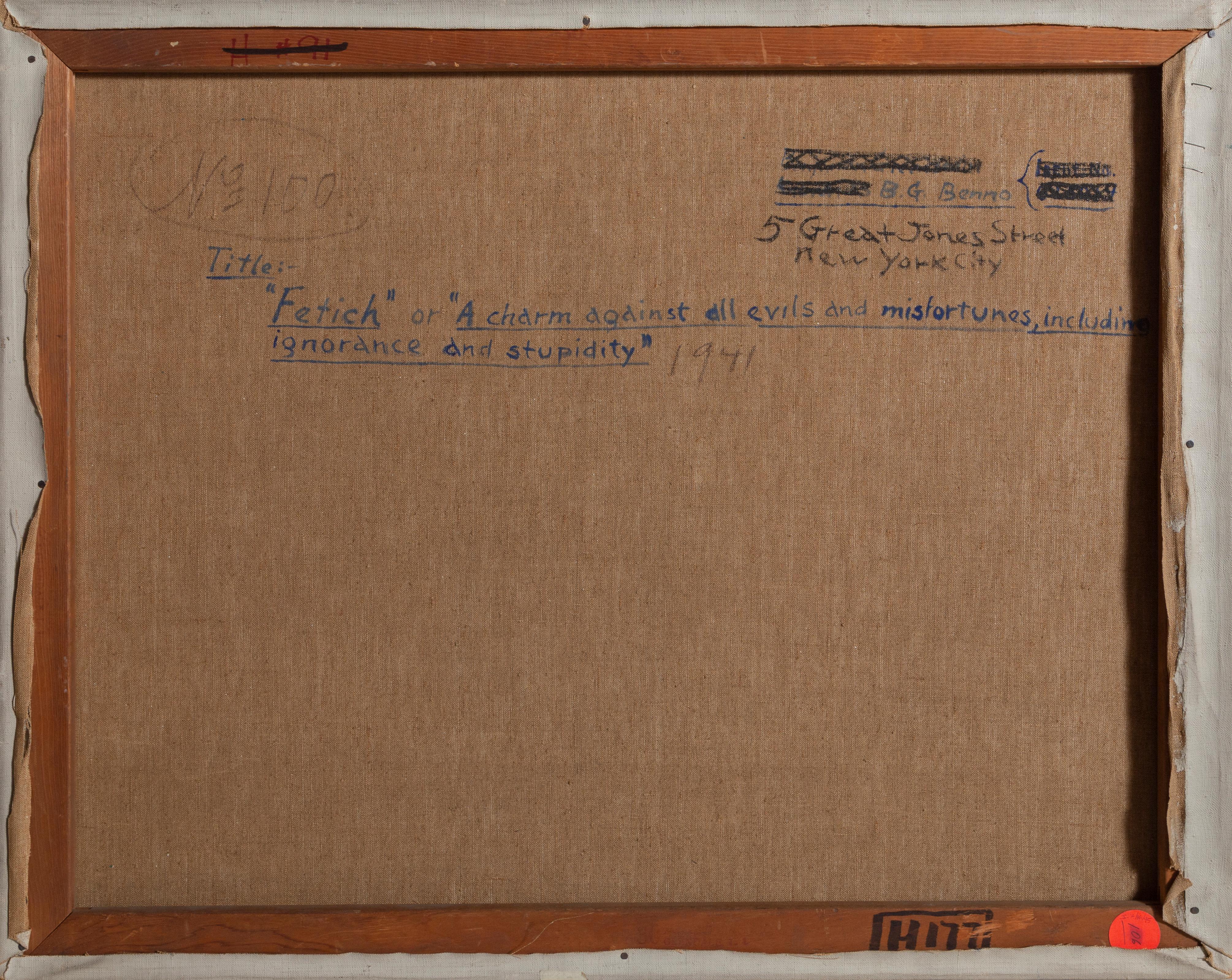 Peinture originale à l'huile sur toile de Benjamin Benno, Américain (1901 - 1980) mesurant 24 x 30 pouces, signée et datée en haut à gauche.  Au début des années 1930, Benno s'est fait une réputation de membre de l'avant-garde internationale et a