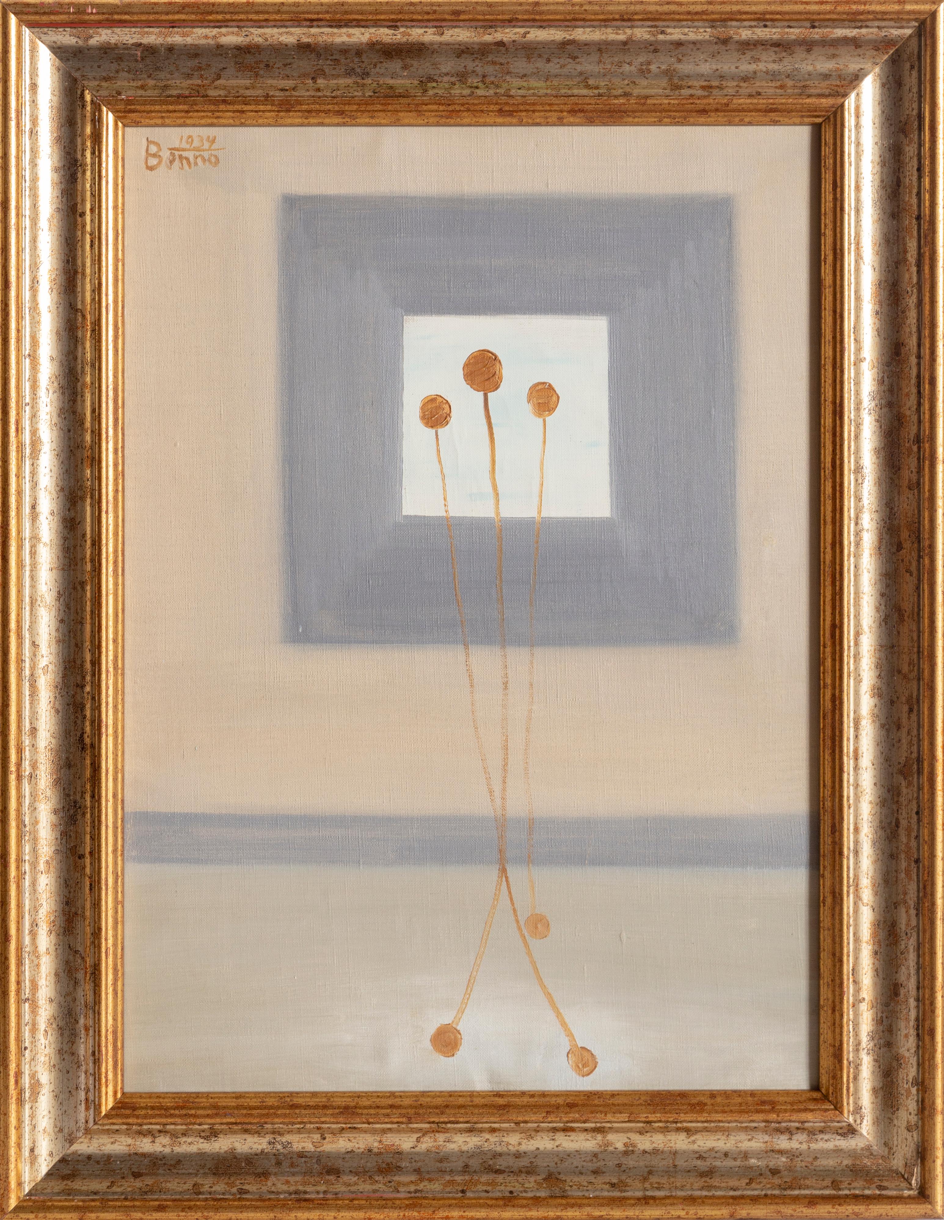 Benjamin G. Benno Still-Life Painting - Extended Gaze, Modern Painting by Benjamin Benno 1934