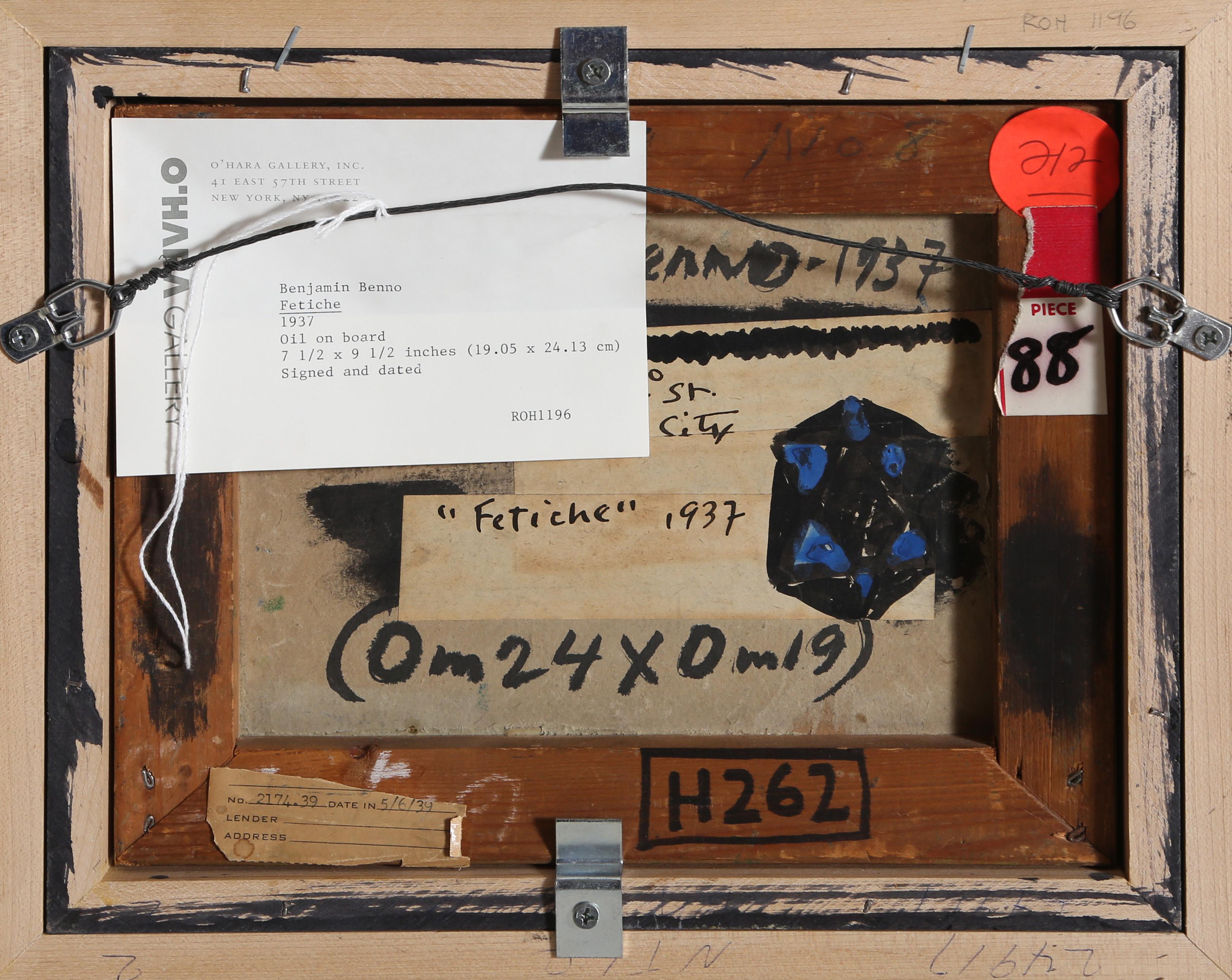 Fetiche 6, Abstraktes expressionistisches Gemälde von Benjamin Benno im Angebot 1