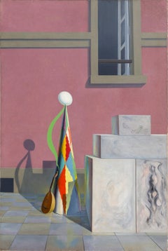 L'Episoir, Cubist Oil Painting on Canvas by Benjamin Benno