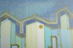 Skyscraper, Modern Painting by Benjamin Benno 1941