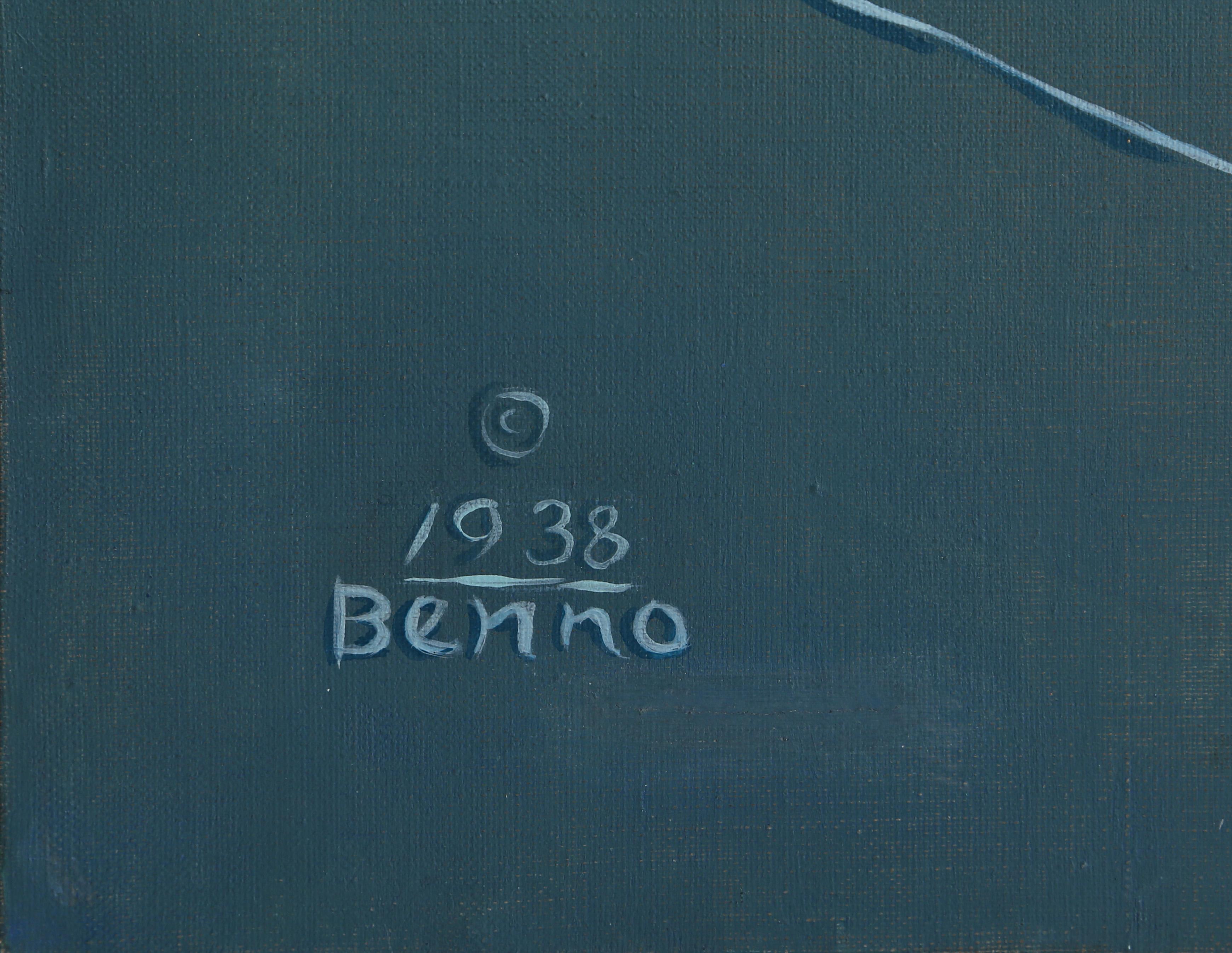 Abstraktes Gemälde in Mischtechnik auf Öl von Benjamin Benno, Amazonas – Painting von Benjamin G. Benno