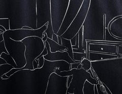 Satyr, Nymph and Cupid (Tropic of Cancer), Linocut by Benno 1935