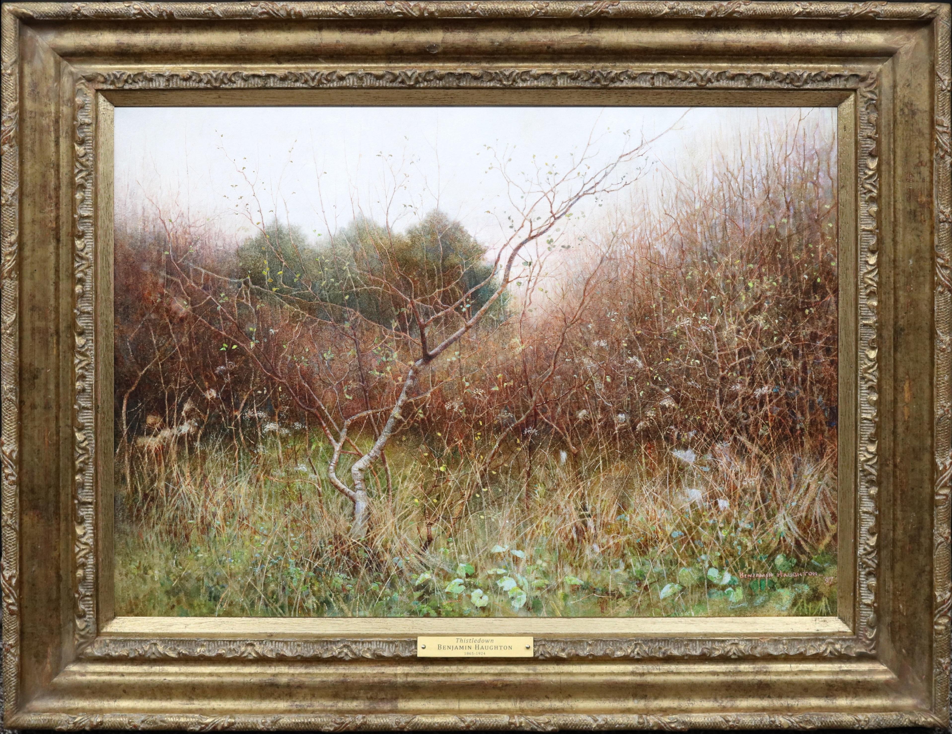 Very Finely Detailed 19th Century Painting of English Woodland Landscape