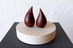 They - Carved Walnut, Lead Ballast, Oil Pigment on Basswood Base