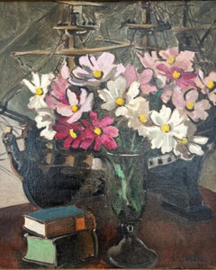 Vintage Bouquet and books