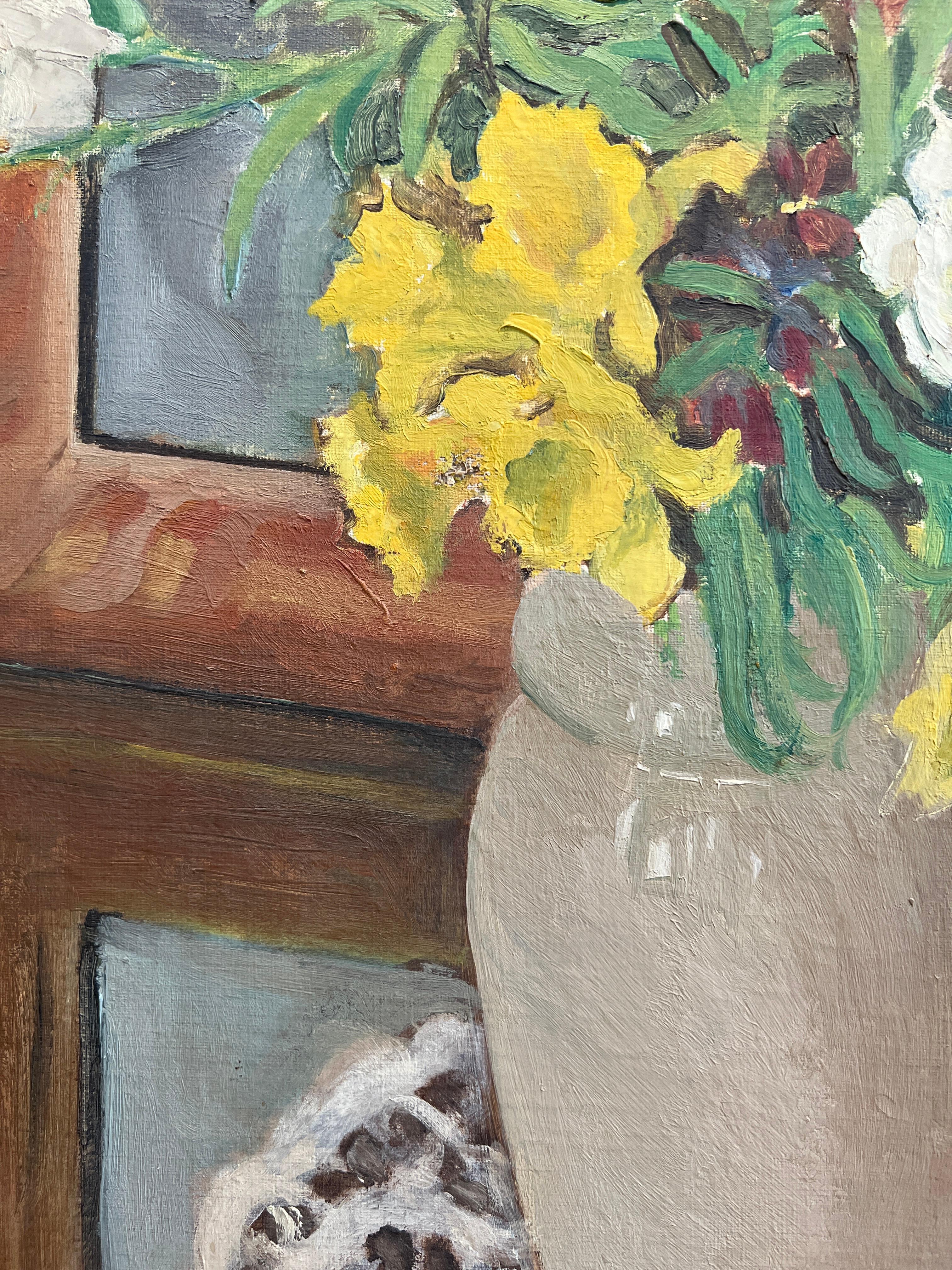 Ramo de flores sobre una blonda en venta 2