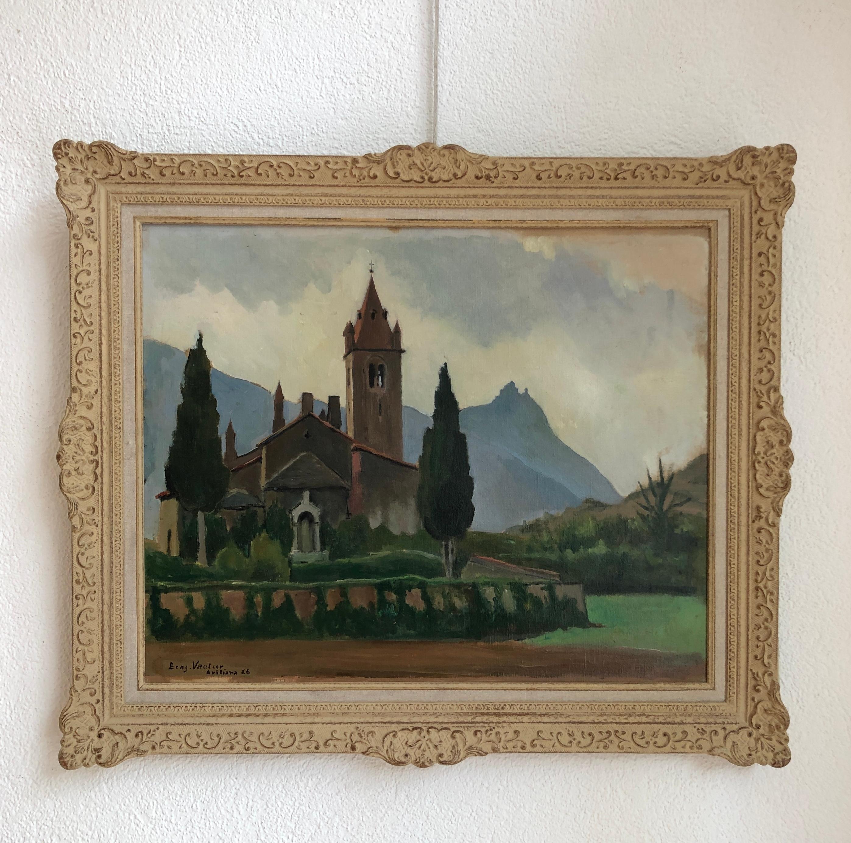 Chiesa di San Pietro, Avigliana - Painting di Benjamin II Vautier