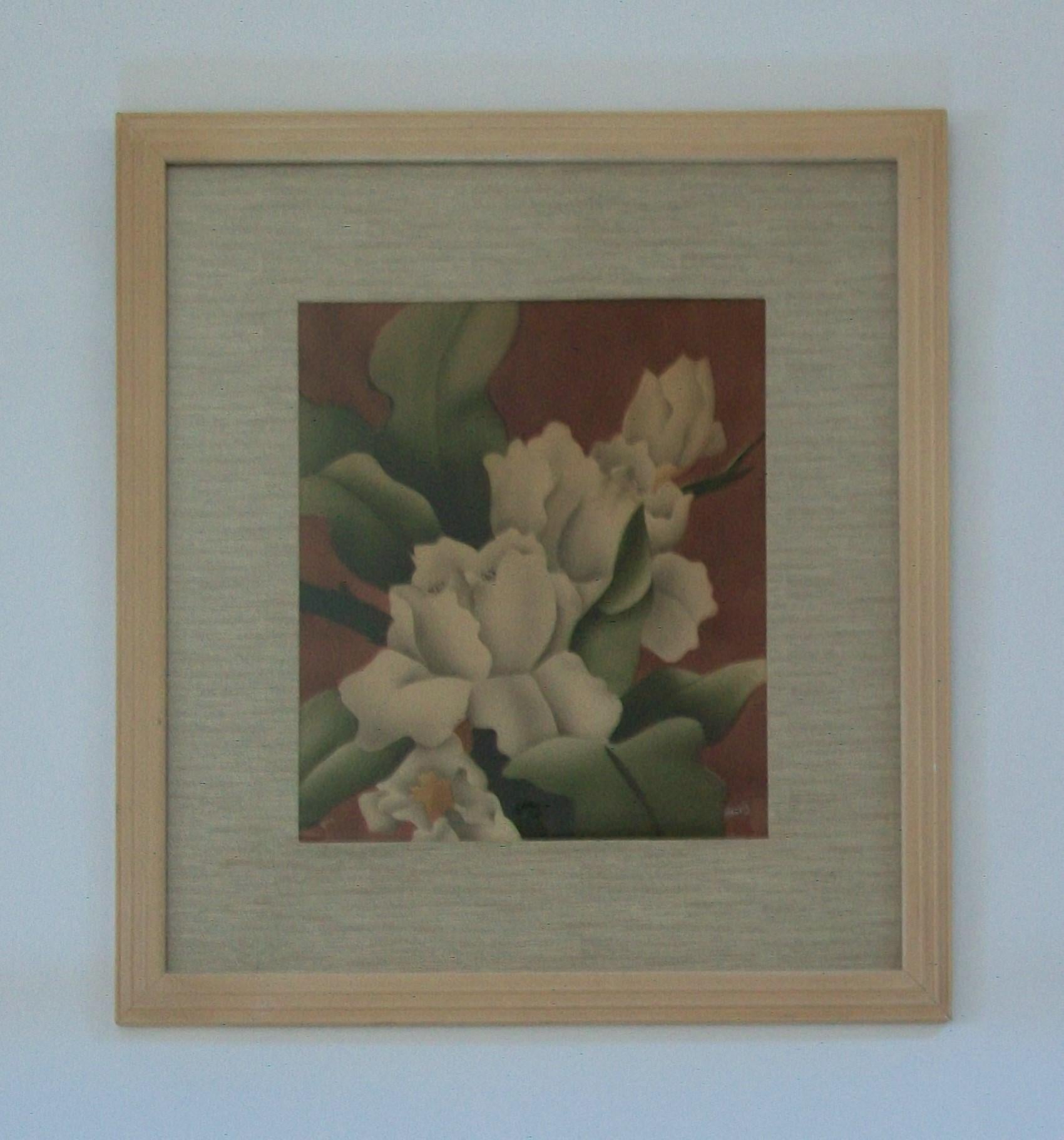 Hand-Crafted Benjamin Jorj Harris, Newman Decor, Art Deco Painting, U.S.A., circa 1940s For Sale