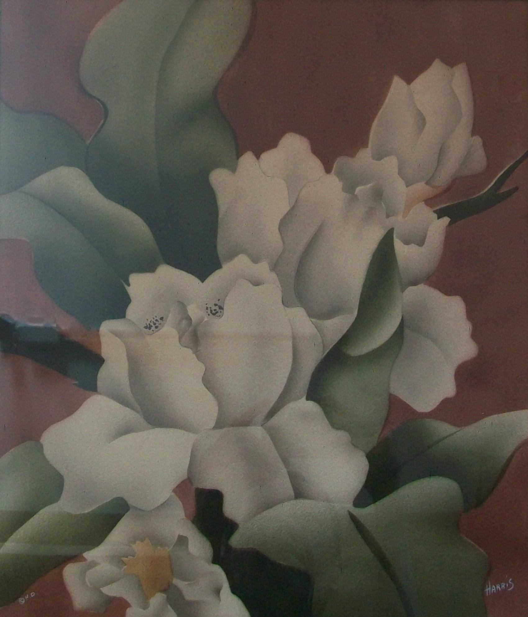 BENJAMIN JORJ HARRIS – Newman Decor – Art déco-Gemälde – USA – ca. 1940er Jahre im Angebot 1