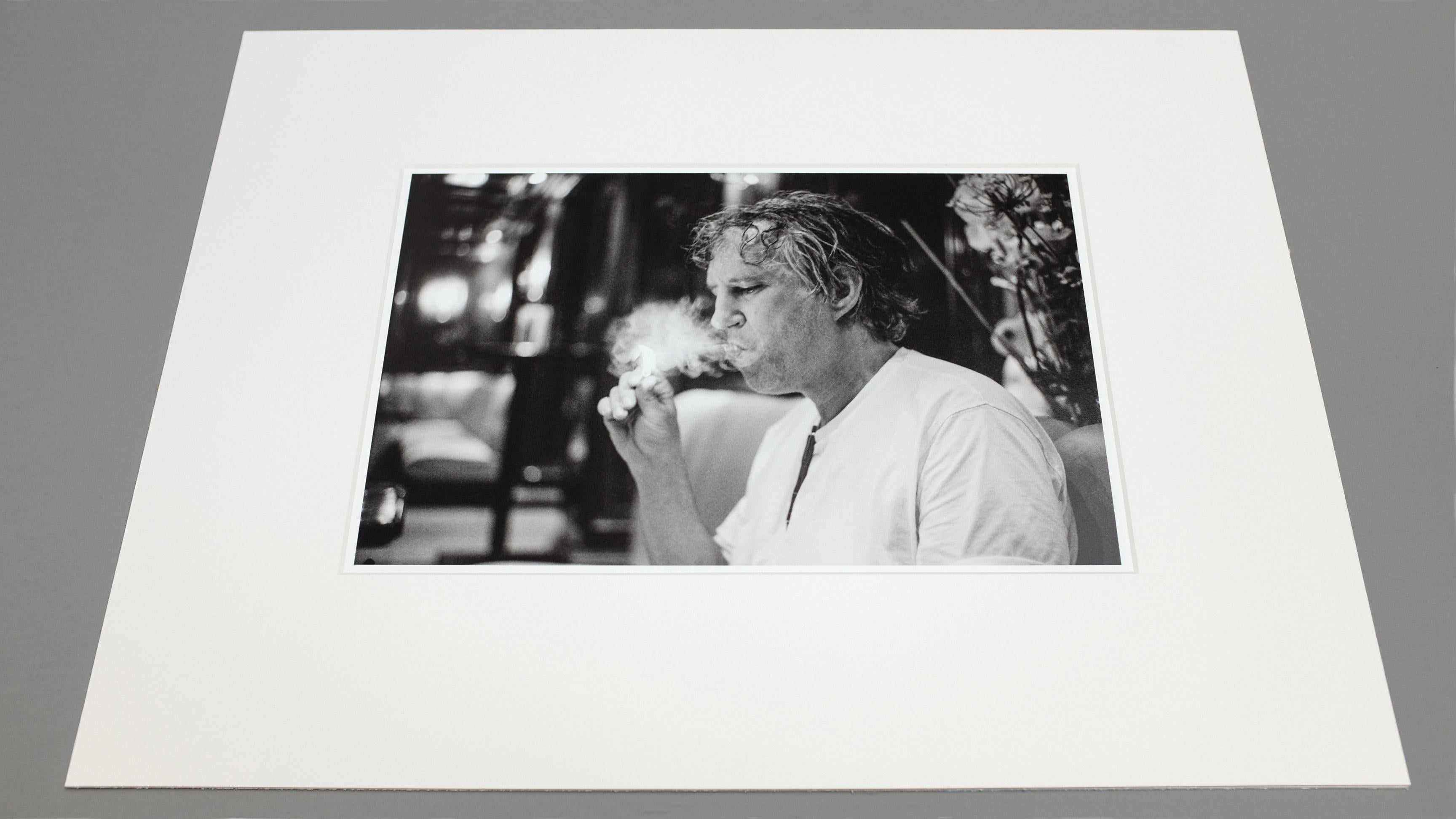 Portrait of Raymond Pettibon, Koln 2012 - Black Portrait Photograph by Benjamin Katz