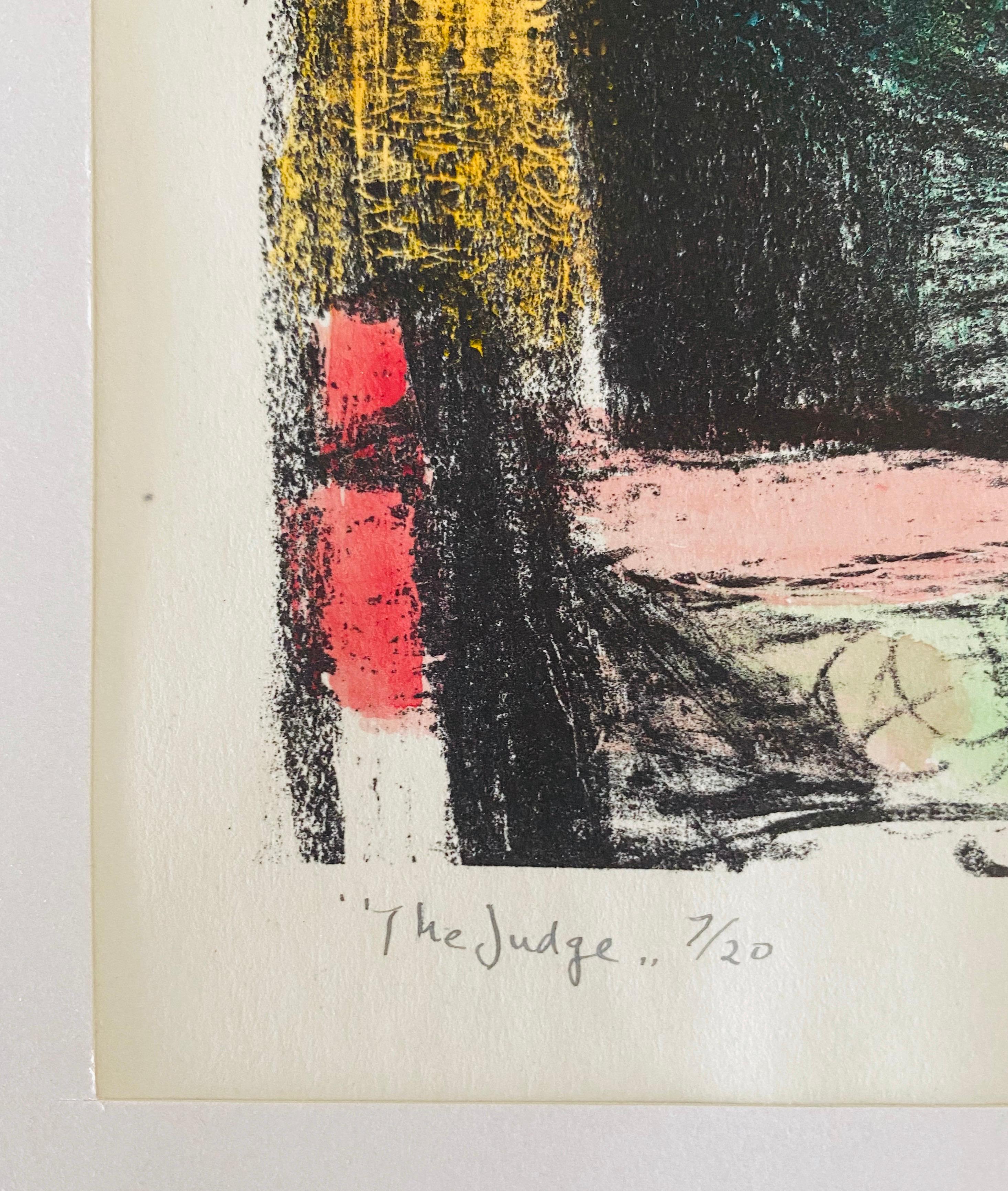Expressionist Hand Signed Lithograph - Benjamin Kopman  For Sale 2