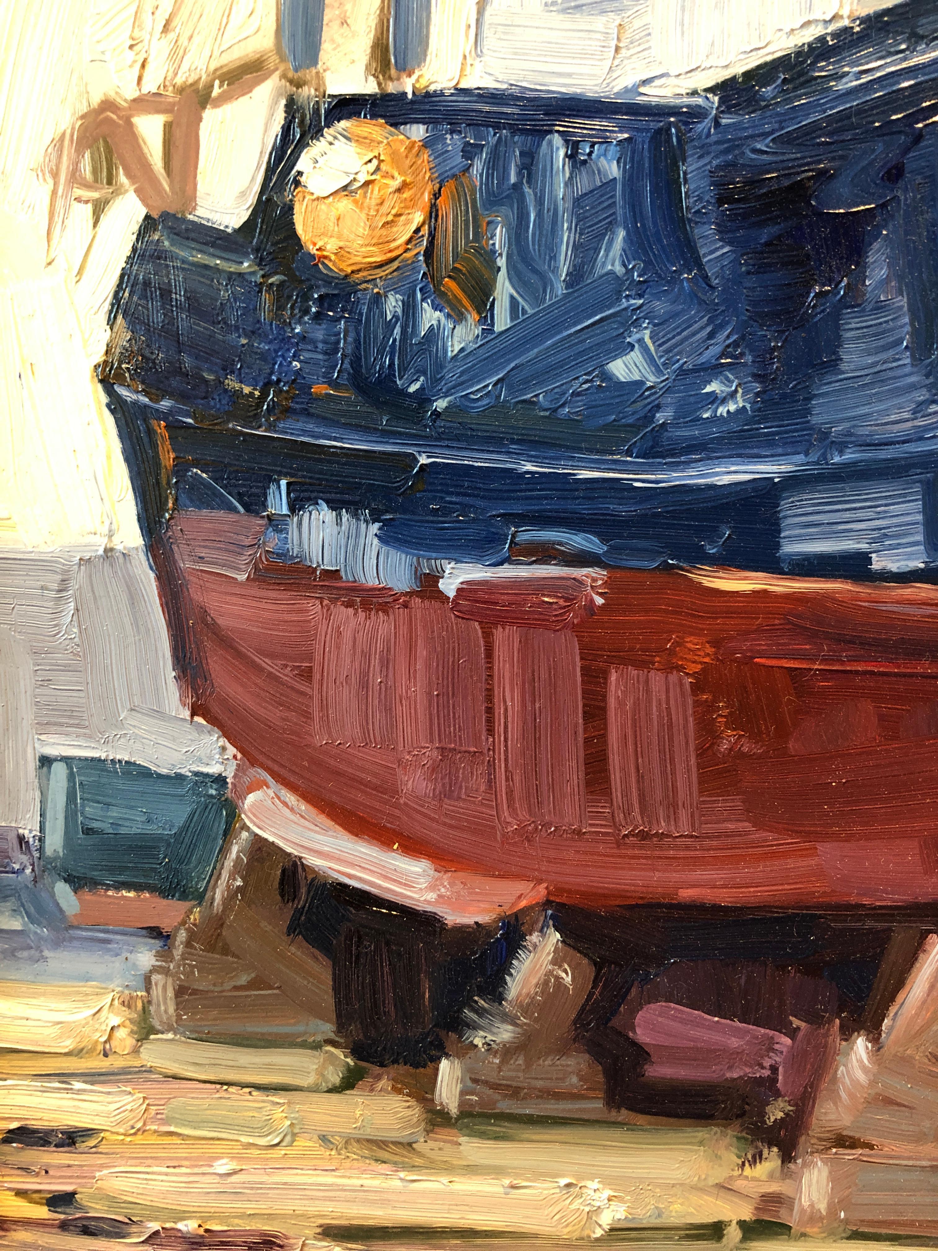 Monolite - Abstract Painting Marrone di Benjamin Lussier