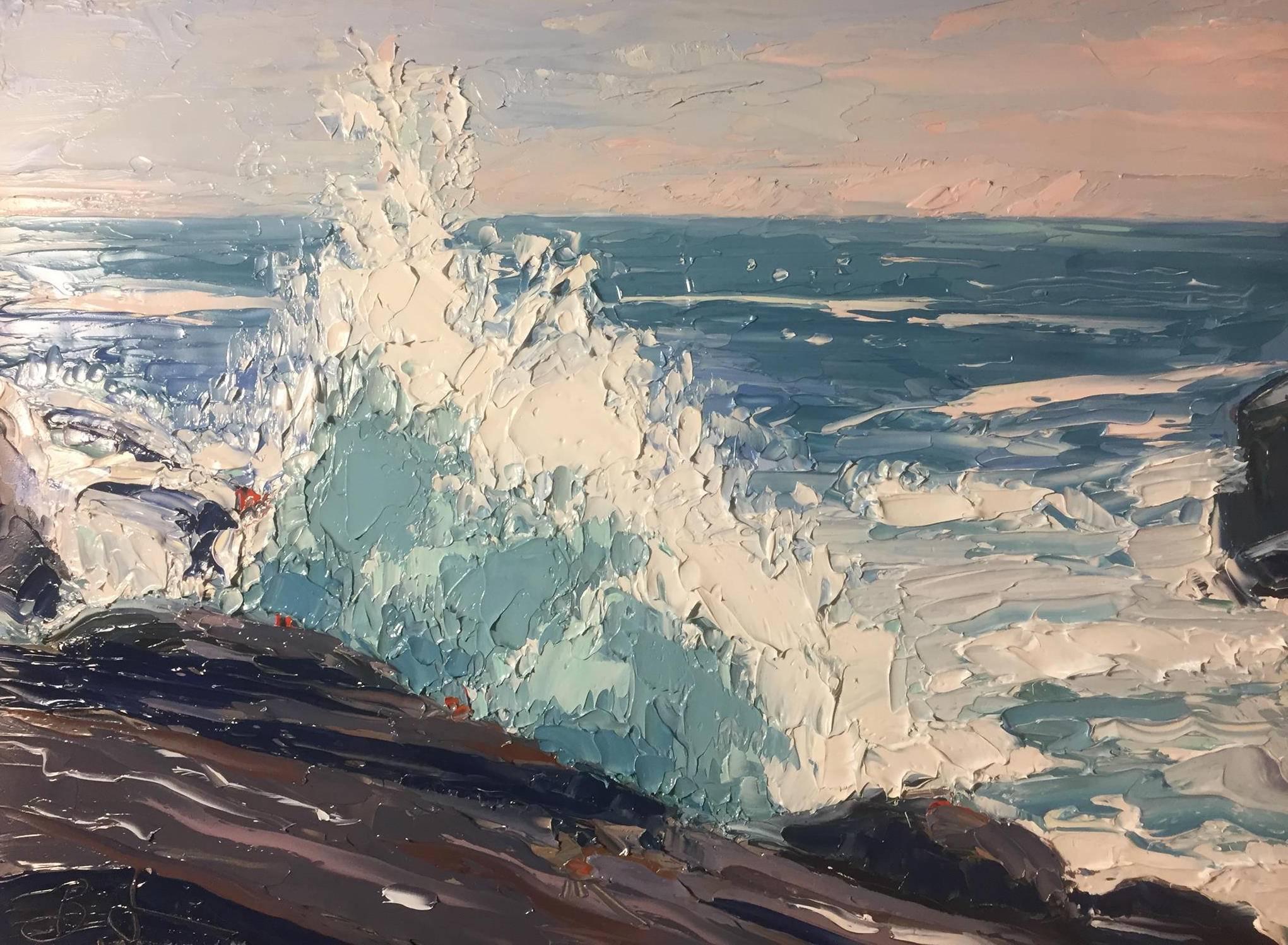 Benjamin Lussier Landscape Painting - Sea Spray
