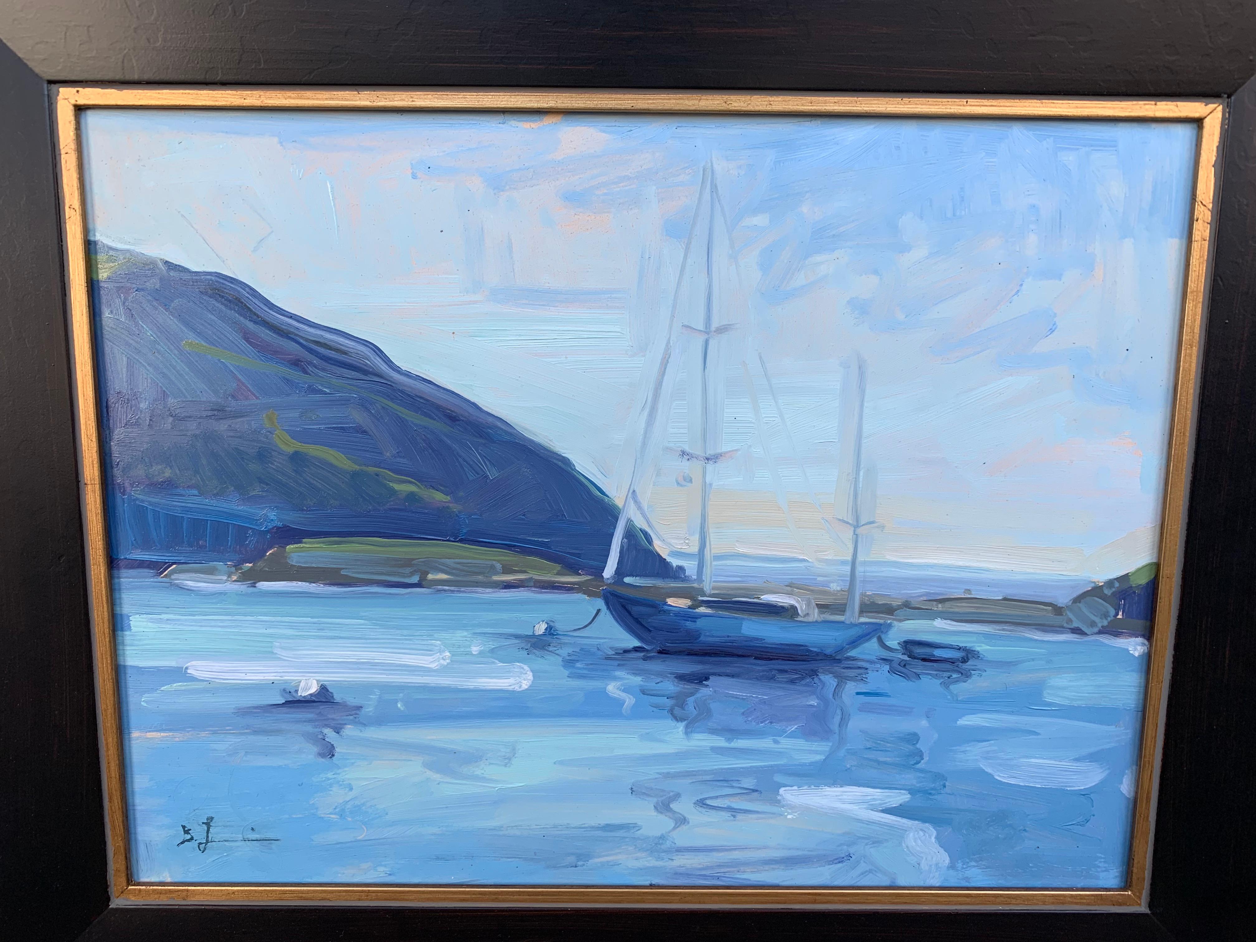 Still Harbor - Painting by Benjamin Lussier