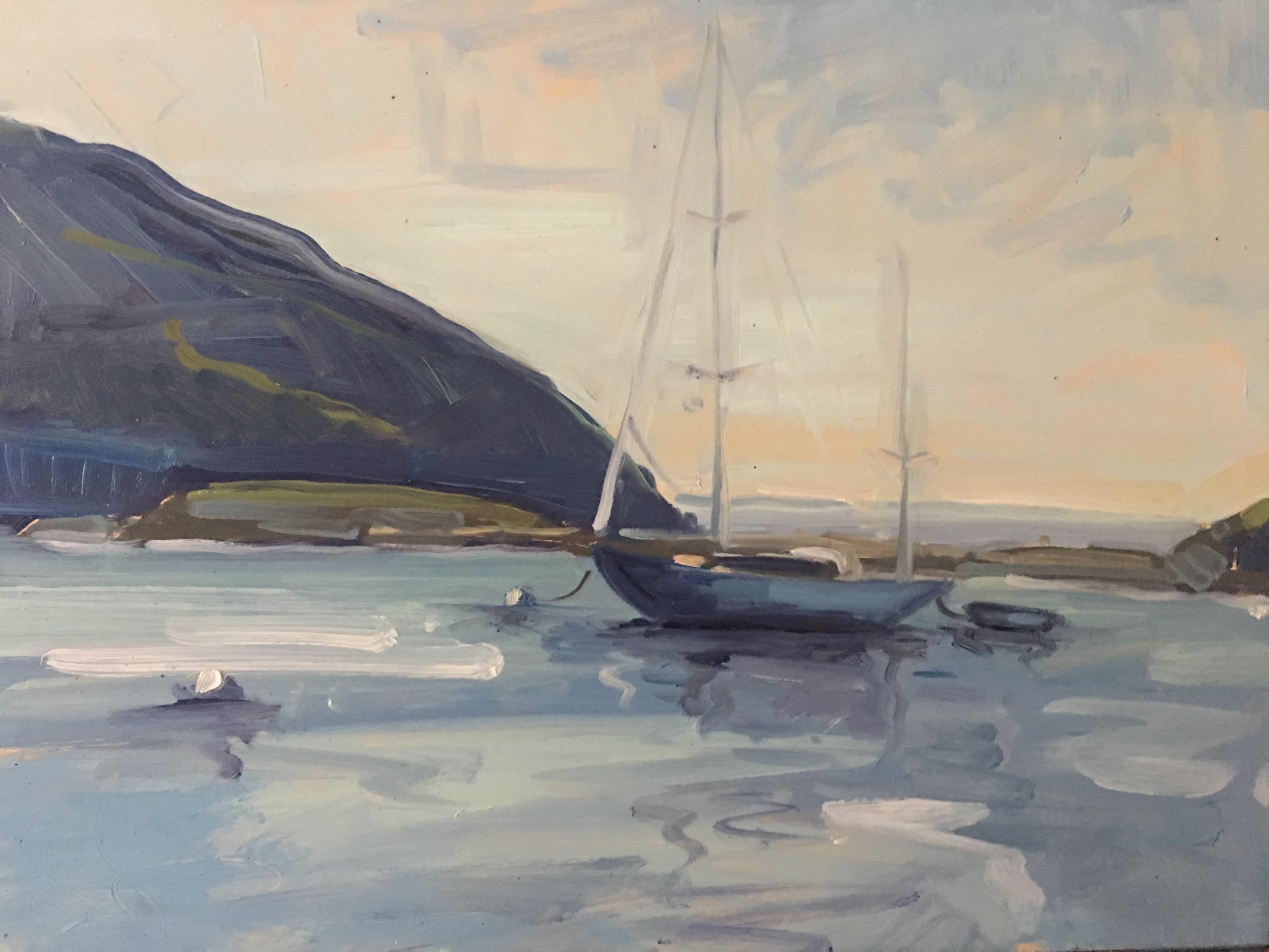Benjamin Lussier Landscape Painting - Still Harbor