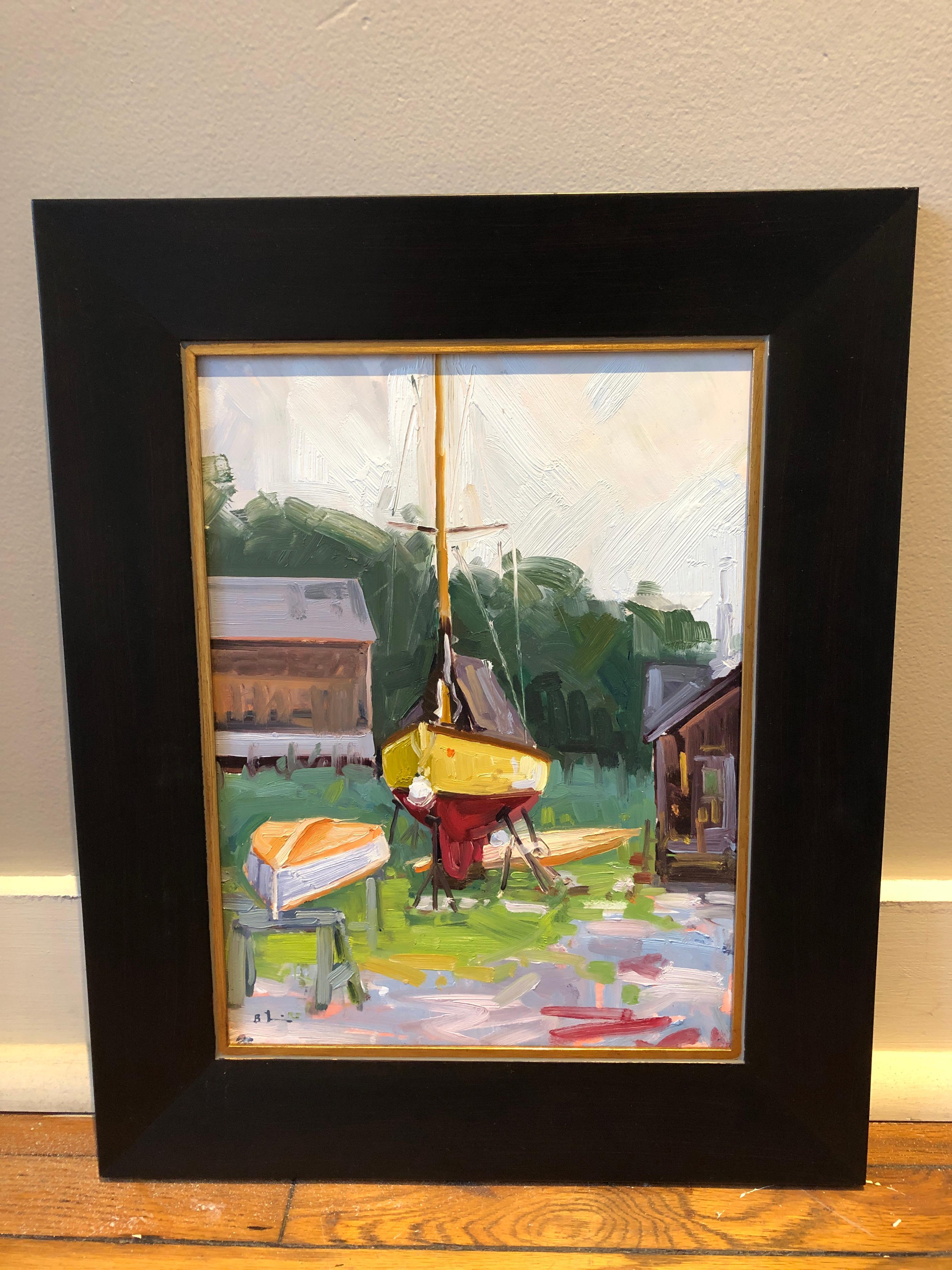 The Workshop - Painting by Benjamin Lussier