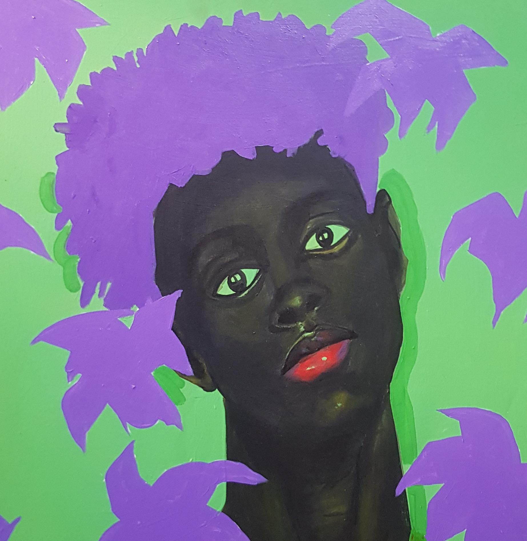 Green Lantern 2 - Painting by Benjamin Olatunji