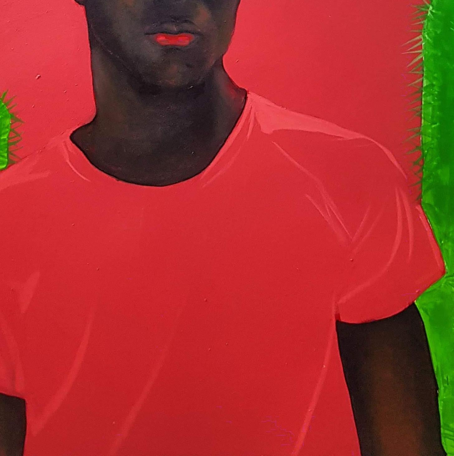 The Man That I Was - Contemporary Painting by Benjamin Olatunji