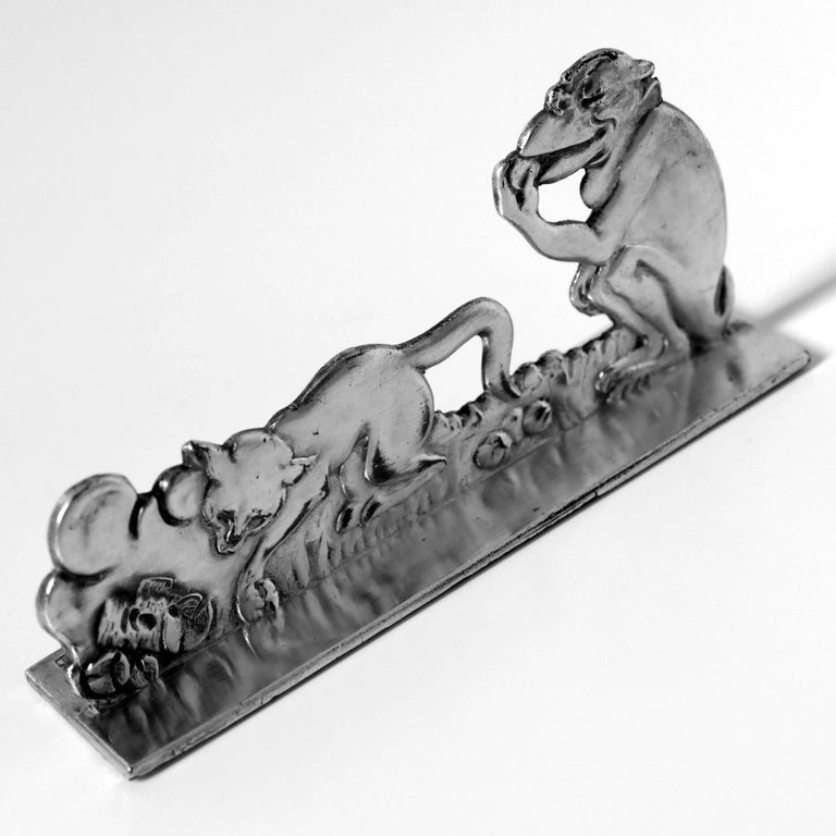 12 porte couteau thème des fables De La Fontaine signés Benjamin Rabier annonce réservée a JF - Arts de la table