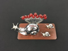 Benjamin Rabier Snail Cocktail Pick Set, 1930s, France
