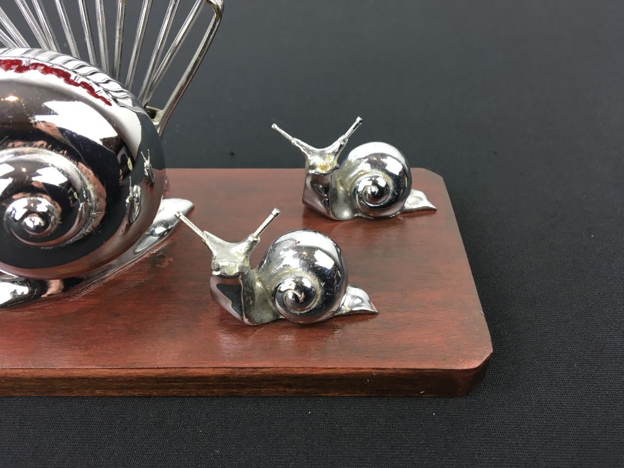 Benjamin Rabier Snail Cocktail Pick Set, 1930s, France In Good Condition In Antwerp, BE