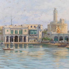 En Algérie, l'amiralté d'Alger, paysage orientaliste