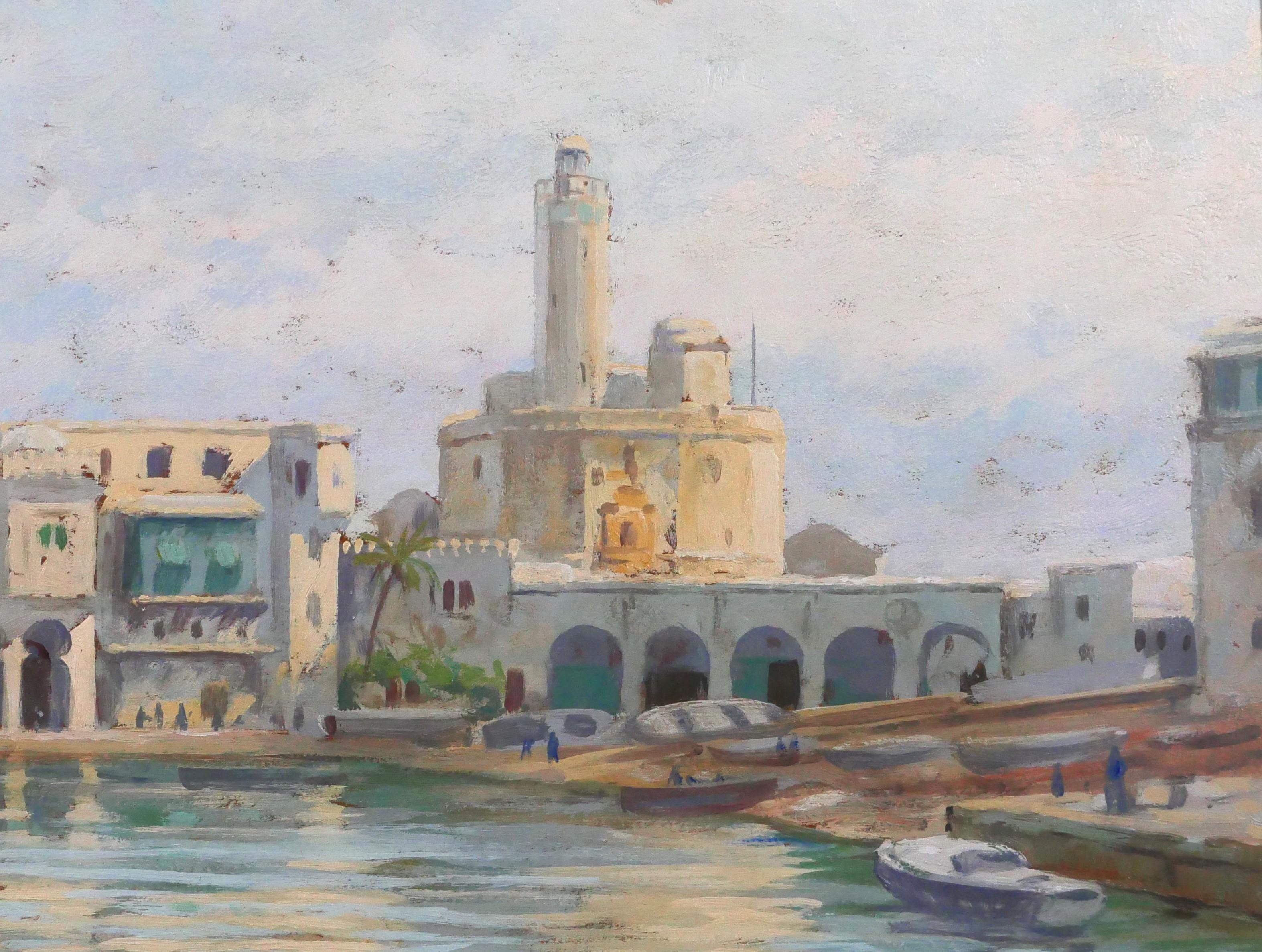 En Algérie, l'amiralté d'Alger, paysage orientaliste en vente 1