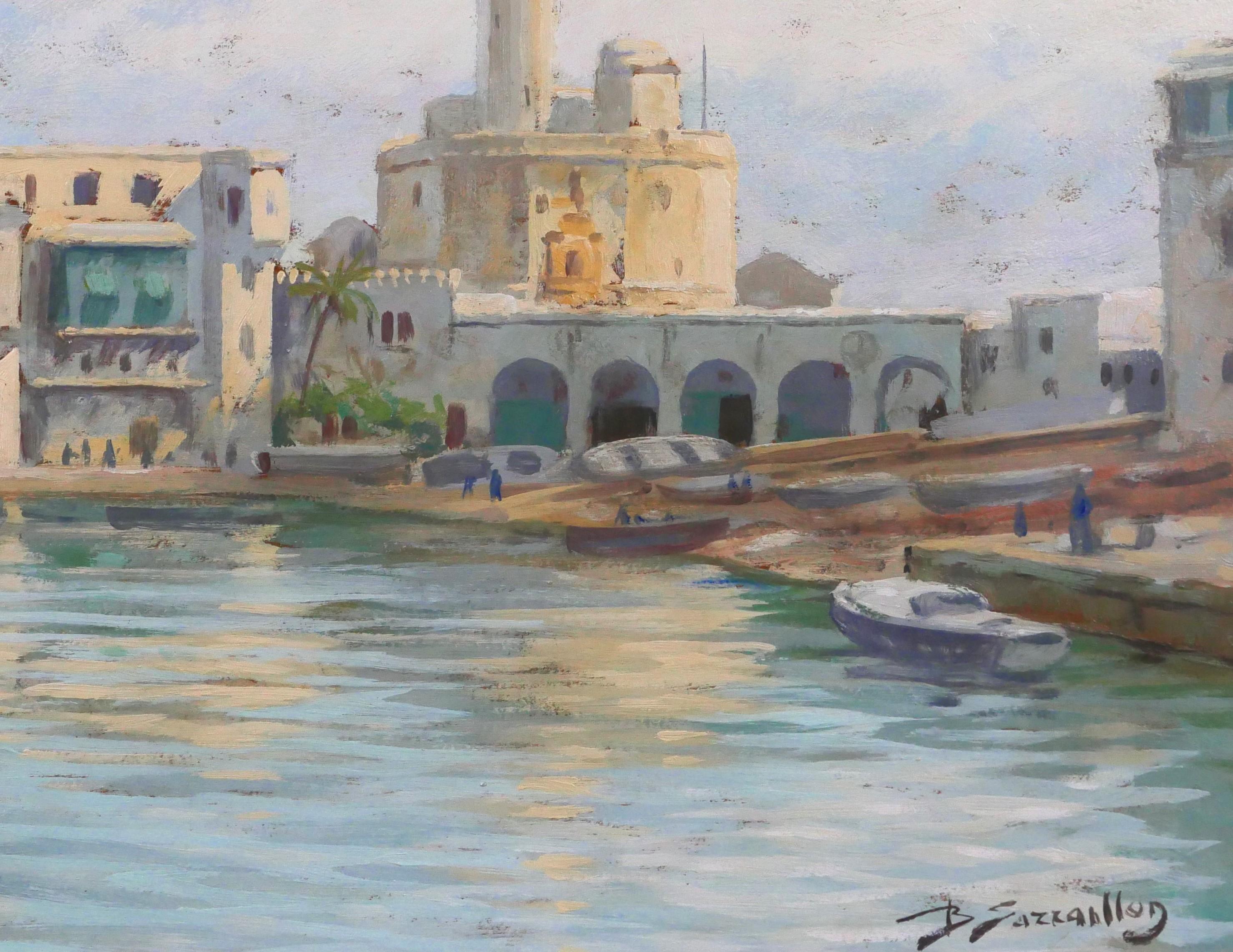 En Algérie, l'amiralté d'Alger, paysage orientaliste en vente 2