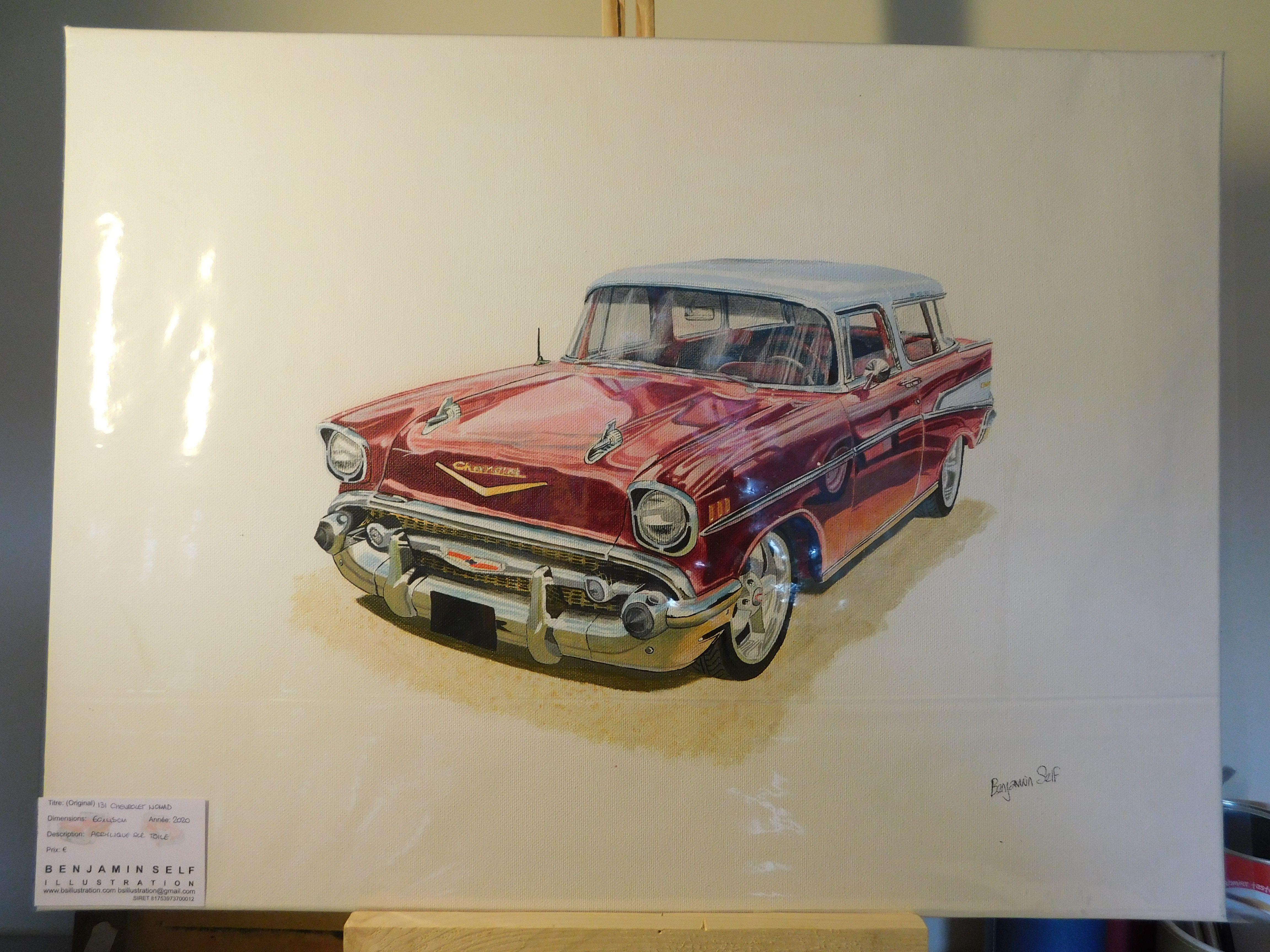 Chevrolet Nomad, Gemälde, Acryl auf Leinwand im Angebot 1
