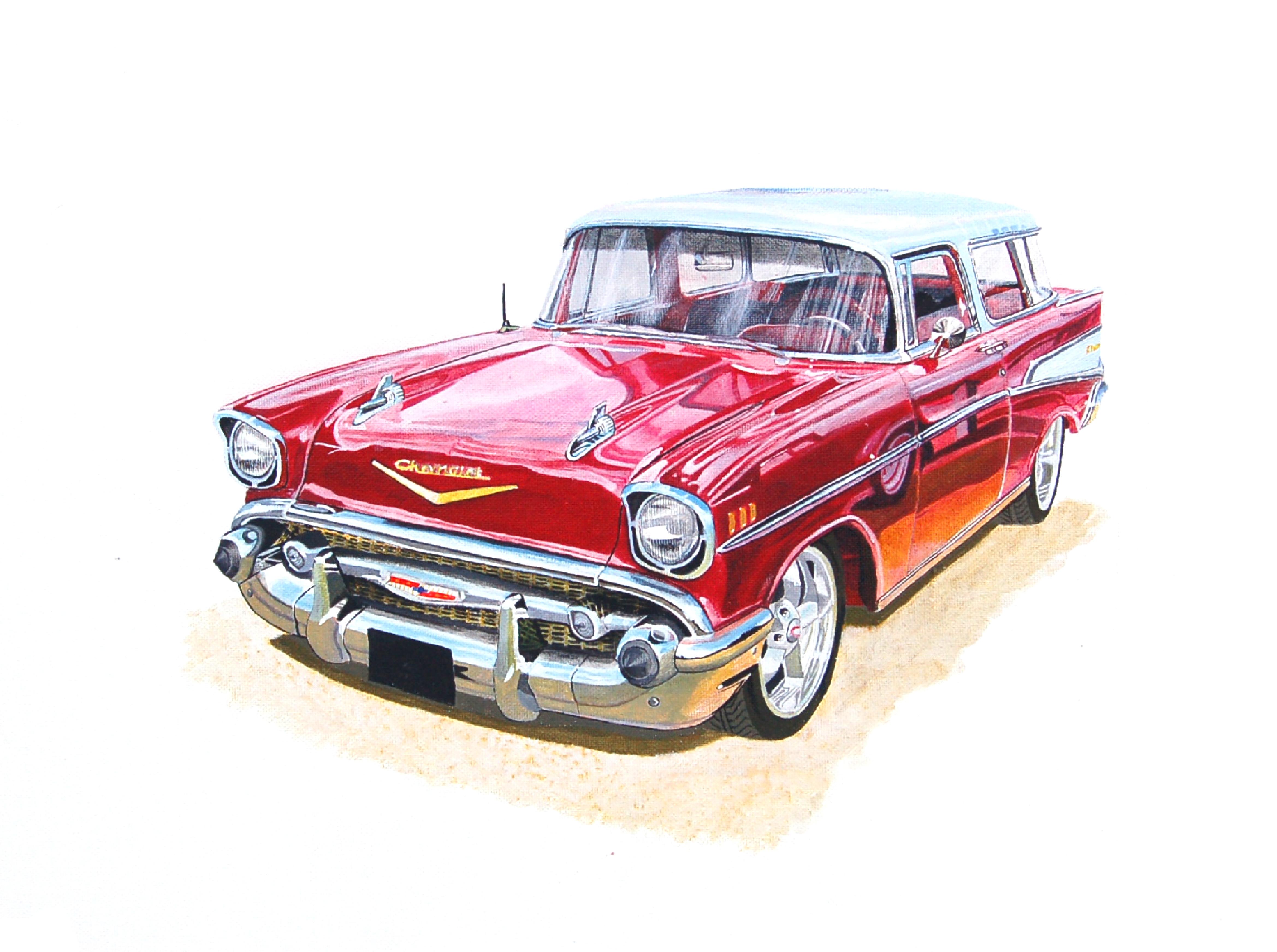 Chevrolet Nomad, Gemälde, Acryl auf Leinwand