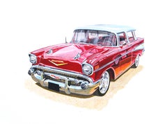 Chevrolet Nomad, Painting, Acrylic on Canvas