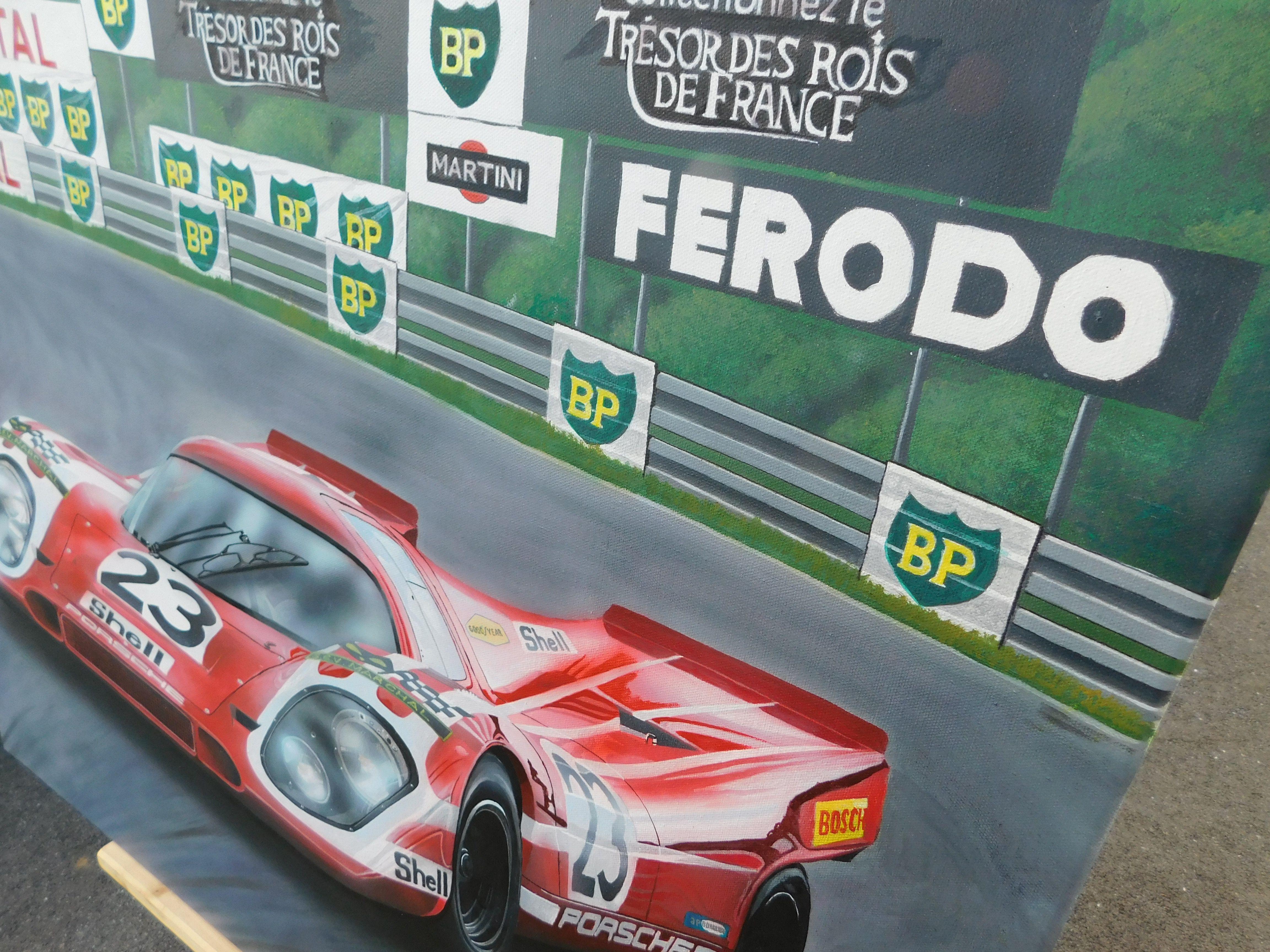 Porsche 917K Salzburg, Gemälde, Acryl auf Leinwand im Angebot 1