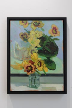 Day Lilies with Day Lily Painting