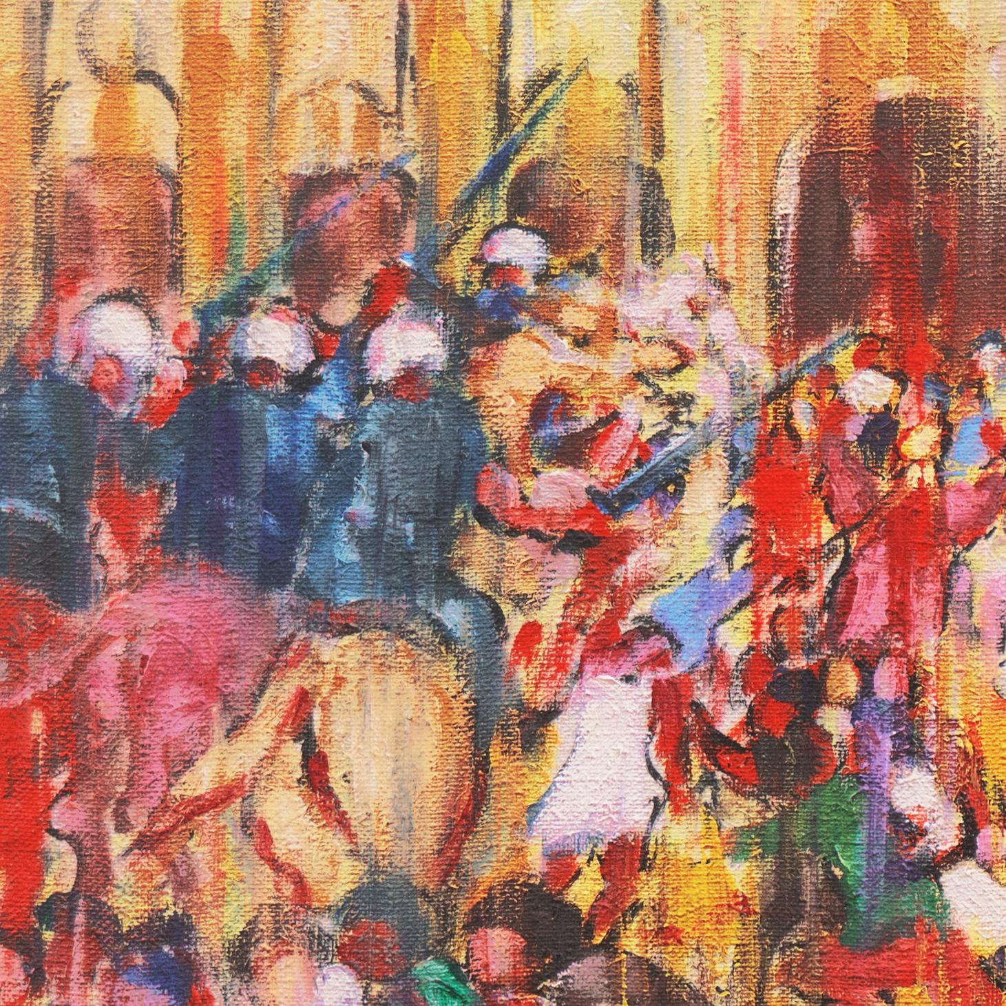 'Massacre of  Tlatelolco', Plaza de las Tres Culturas, Mexican Olympics, Rio MAM - Brown Animal Painting by Benjamin Silva