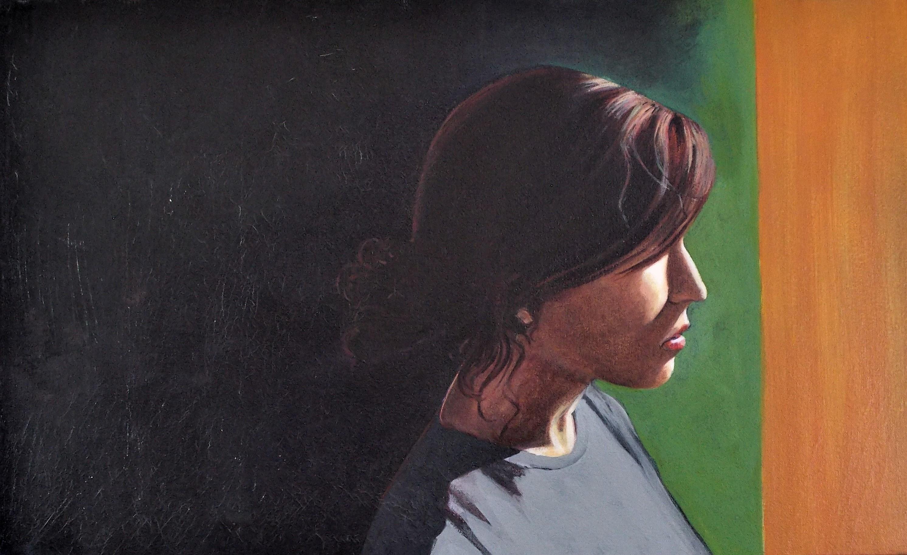Figurative Painting di Benjamin  Thomas - Cristallo, dipinto originale